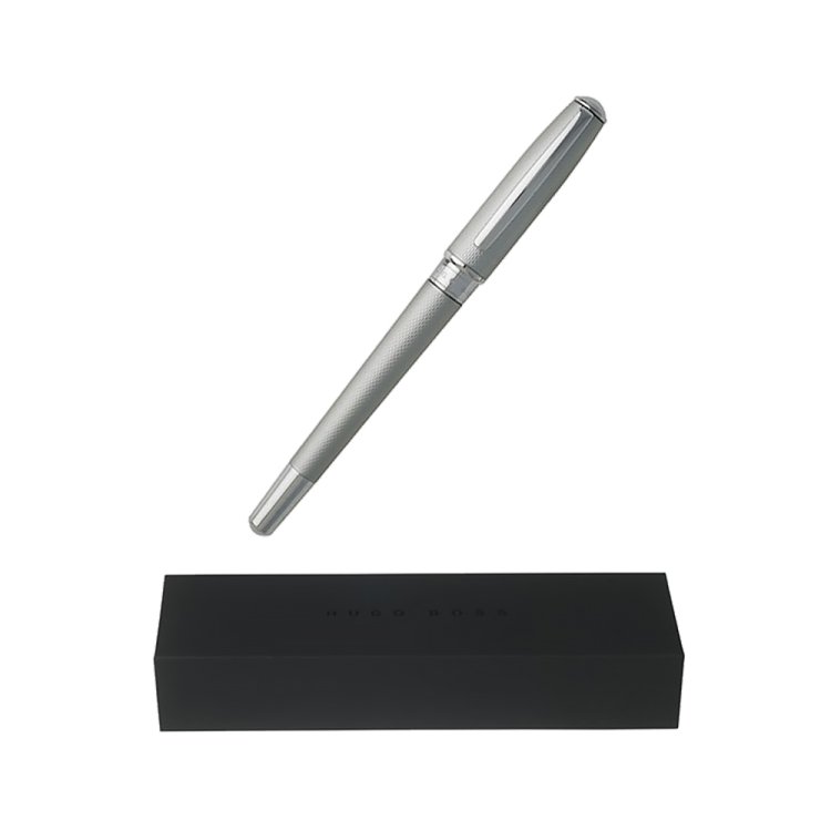 HUGO BOSS ESSENTIAL ROLLERBAL PEN Chrome Matte