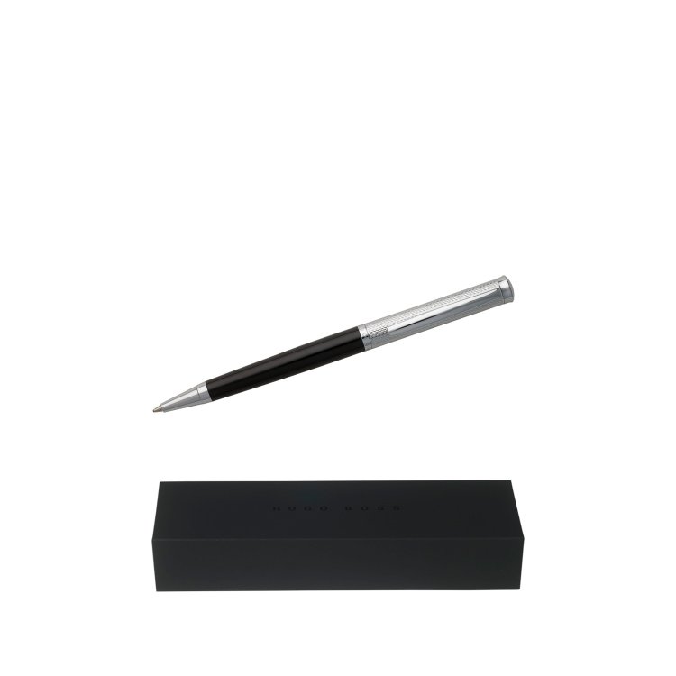 HUGO BOSS BALLPOINT PEN SOPHISTICATED DIAMOND Black Laquer