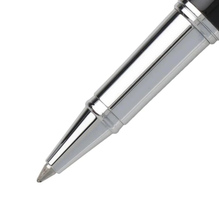 HUGO BOSS ACE BLACK ROLLERBALL PEN In Gloss Black Lacquer