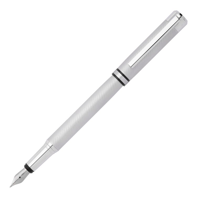 HUGO BOSS FILAMENT CHROME FOUNTAIN PEN