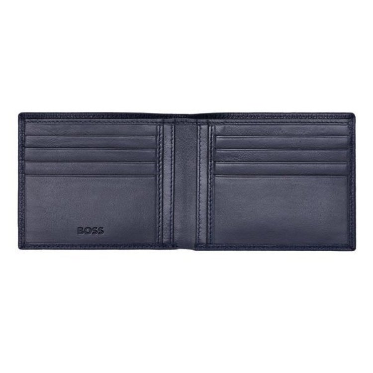 HUGO BOSS Blue Leather Wallet
