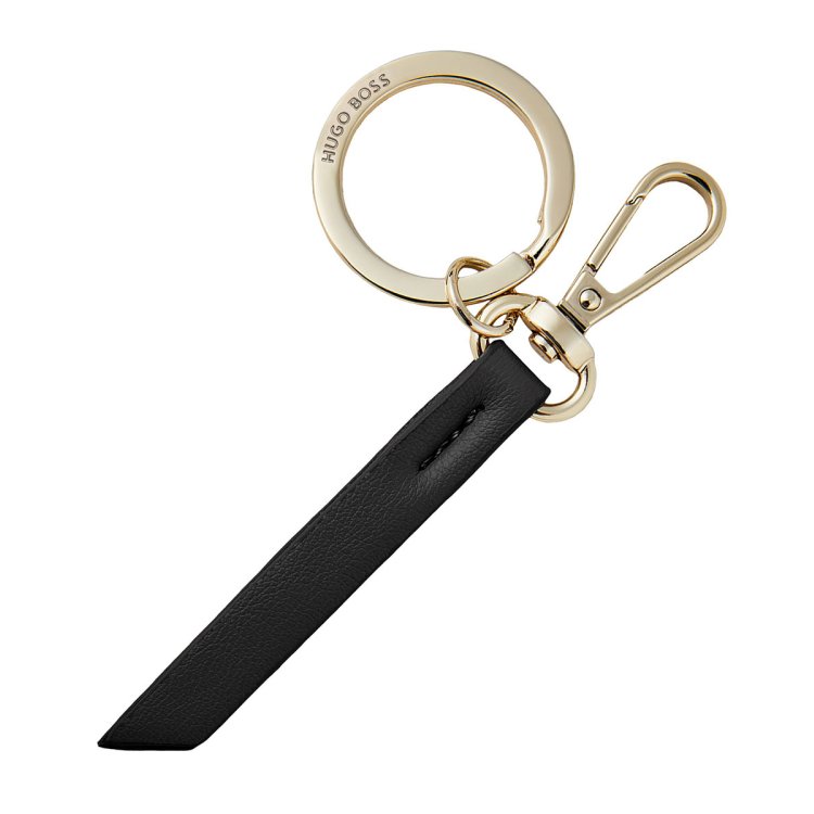 HUGO BOSS Gold Stainless Steel Key Chain