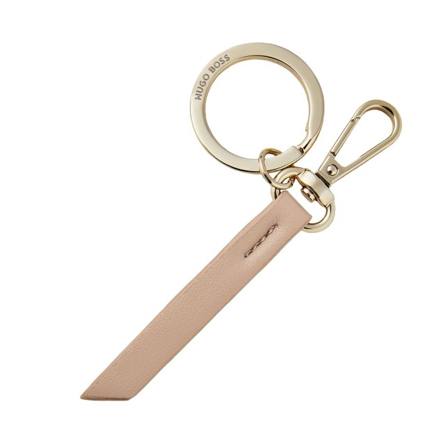 HUGO BOSS Gold Stainless Steel Key Chain