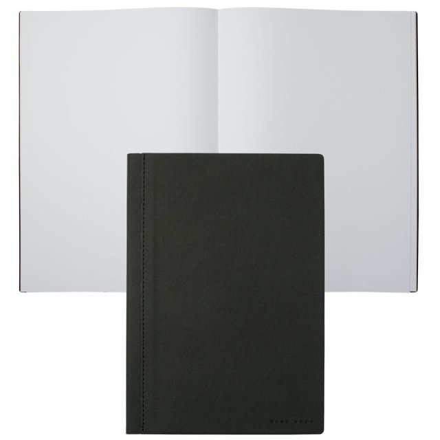 HUGO BOSS NOTEPAD A5 FABRIC Dark Grey