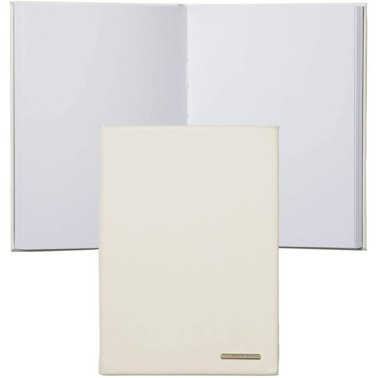 HUGO BOSS ESSENTIAL LADY NOTEPAD A6 Off White