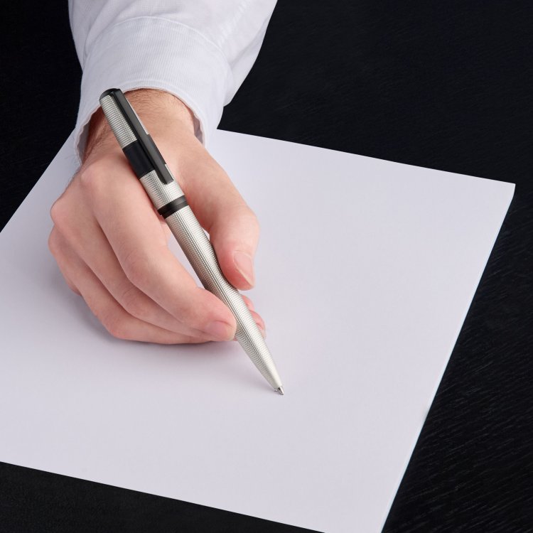 HUGO BOSS Ballpoint Grid Pearl Pen