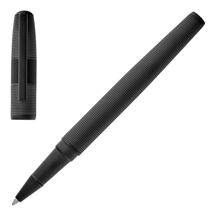 HUGO BOSS Grid Black Rollerball Pen