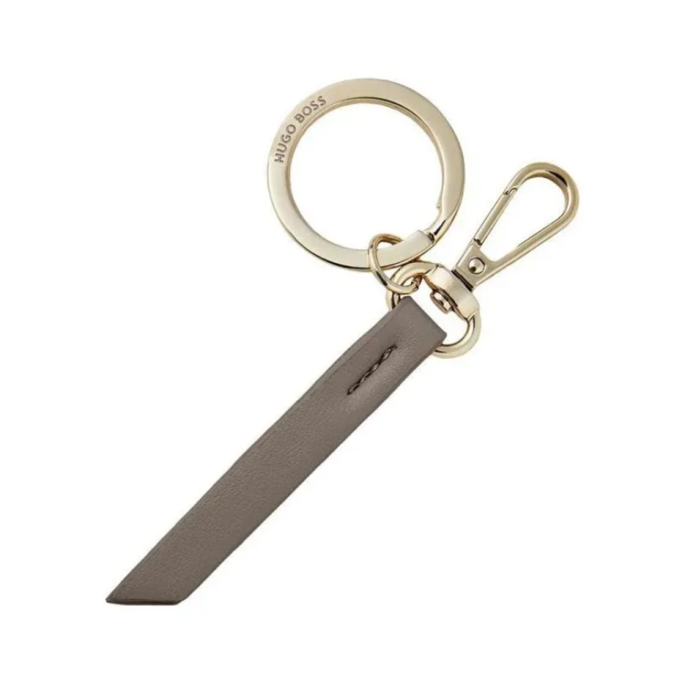 HUGO BOSS Gold Stainless Steel Key Chain