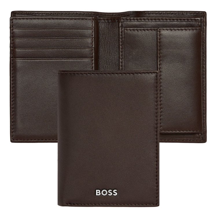 HUGO BOSS Classic Smooth Brown Card Holder