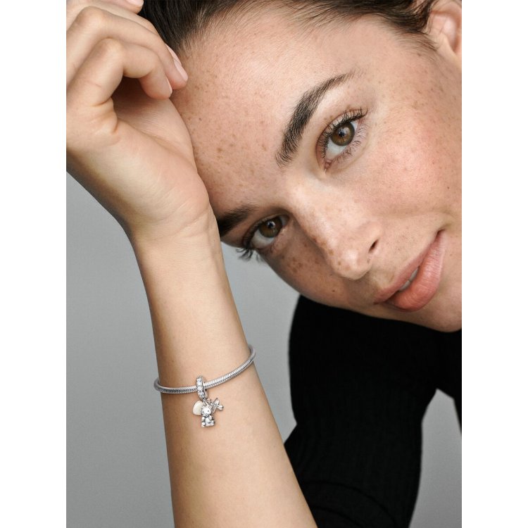 PANDORA MOMENTS Κρεμαστό Σύμβολο Αρκουδάκι και Πιπίλα