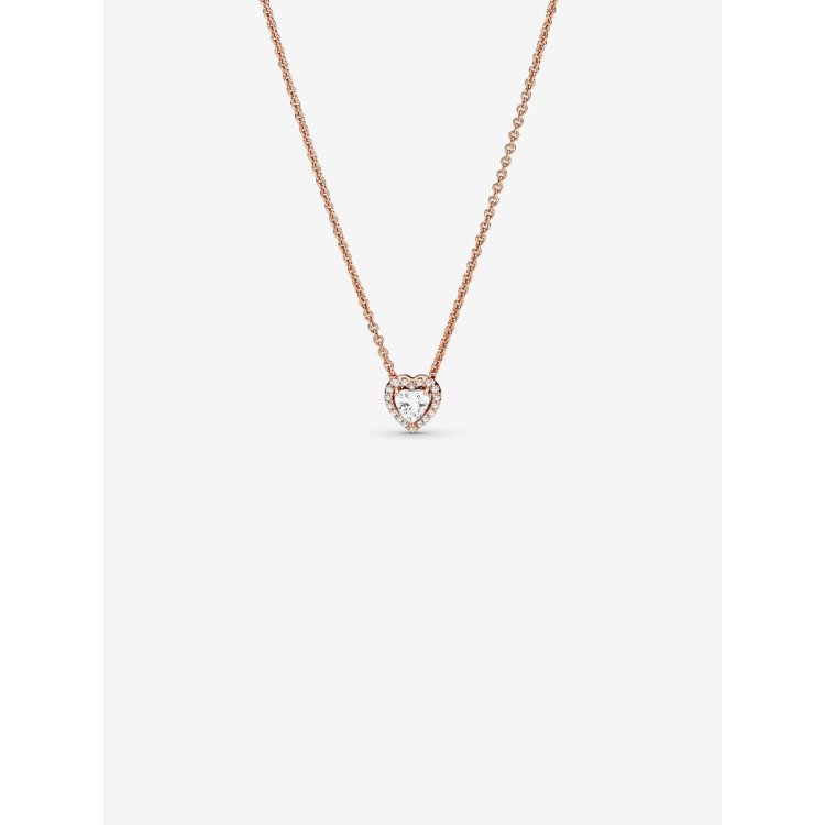 PANDORA MOMENTS Αστραφτερό Kολιέ με Kαρδιά