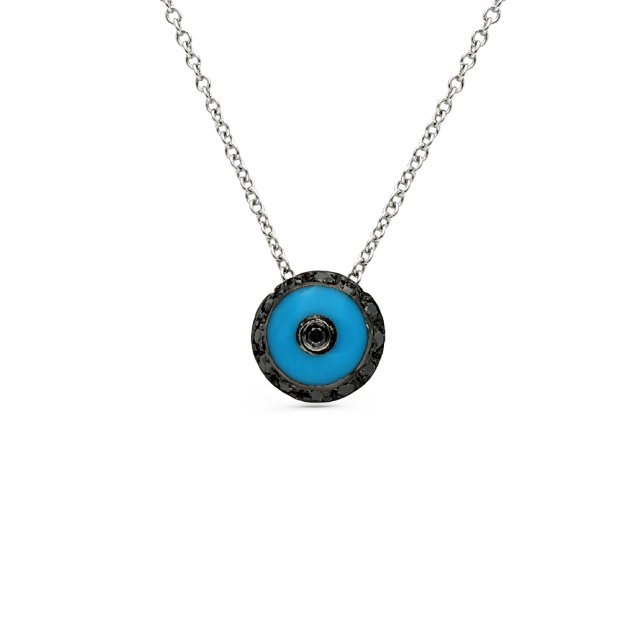 Κολιέ σε Λευκό Χρυσό 18Κ με Διαμάντια