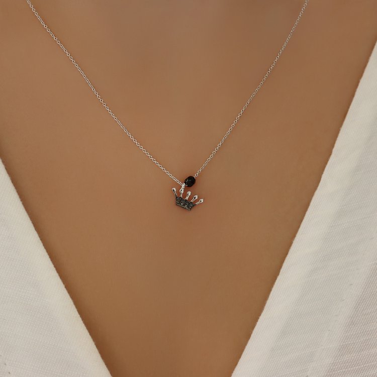 Koλιέ σε Λευκό Χρυσό 18Κ με Διαμάντια 