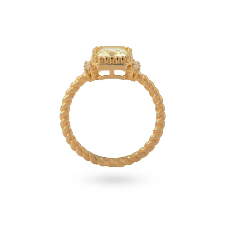 24KAE Ring with Colored Stones