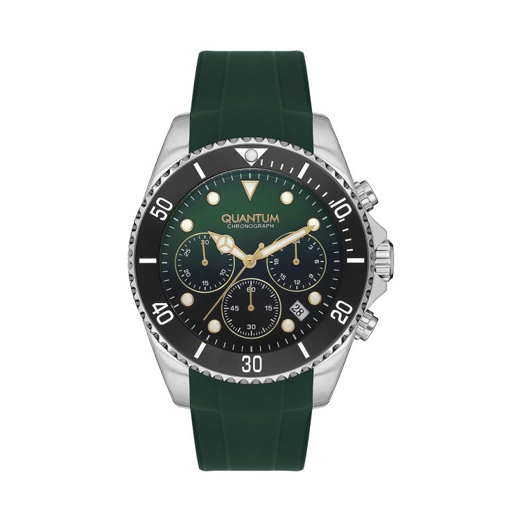 QUANTUM POWERTECH Green Rubber Strap