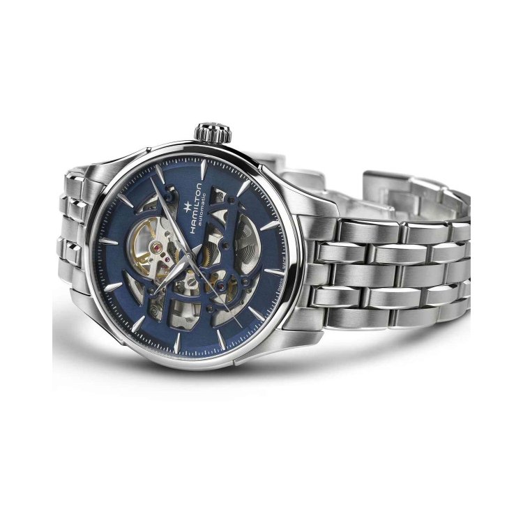 HAMILTON Jazzmaster Skeleton Auto Stainless Steel Bracelet