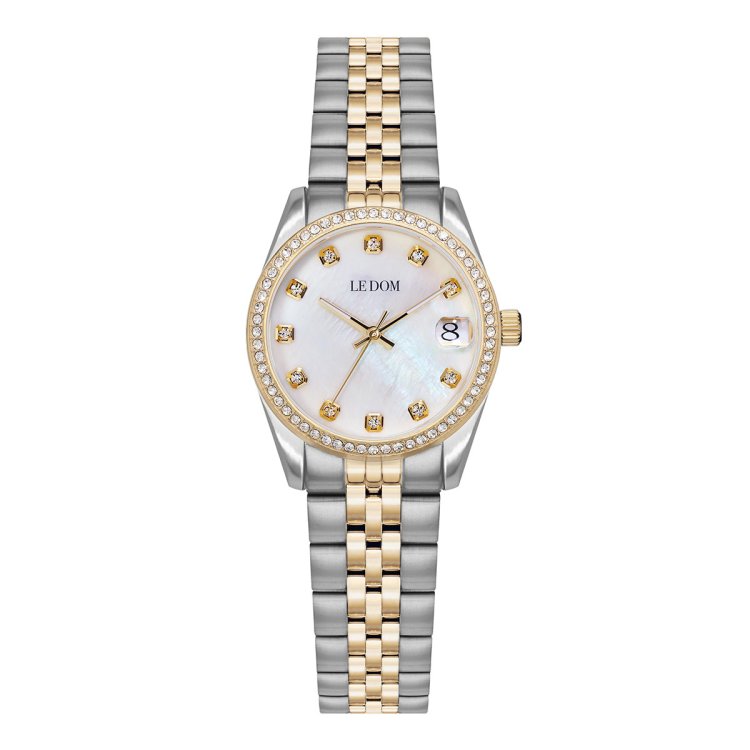 LE DOM DHALIA Two Tone Stainless Steel Bracelet