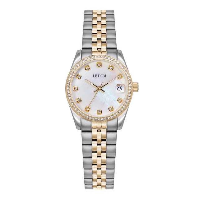 LE DOM DHALIA Two Tone Stainless Steel Bracelet