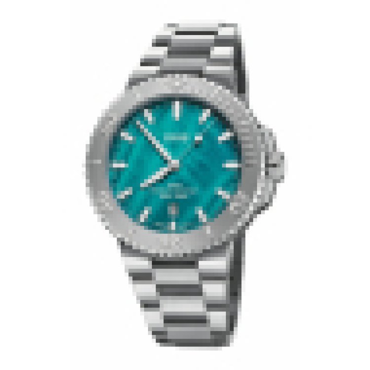 ORIS AQUIS DATE NEW YORK HARBOR Limited Edition || Automatic Turquoise Rubber Strap & Complimentary Metal Bracelet