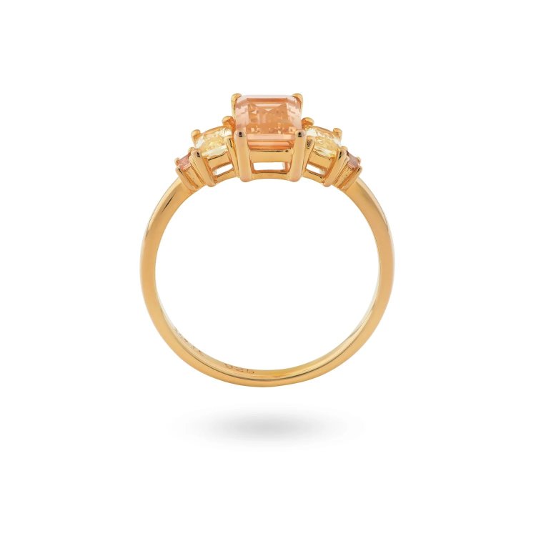 24KAE Ring with colored stones