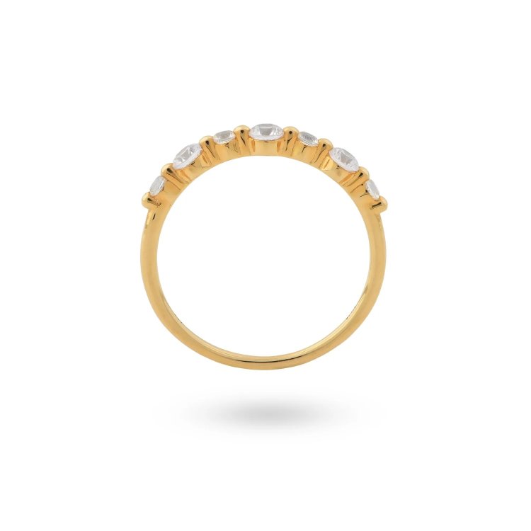 24KAE Ring with Small Stones