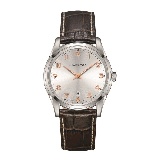 HAMILTON Jazzmaster Thinline Quartz Brown Leather