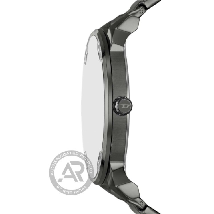 DIESEL Mr. Daddy Slim Men`s Chronograph Gunmetal Stainless Steel Bracelet