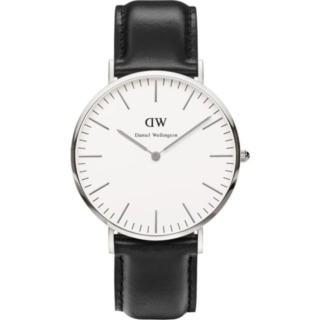 DANIEL WELLINGTON Classic Sheffield Black Leather Strap