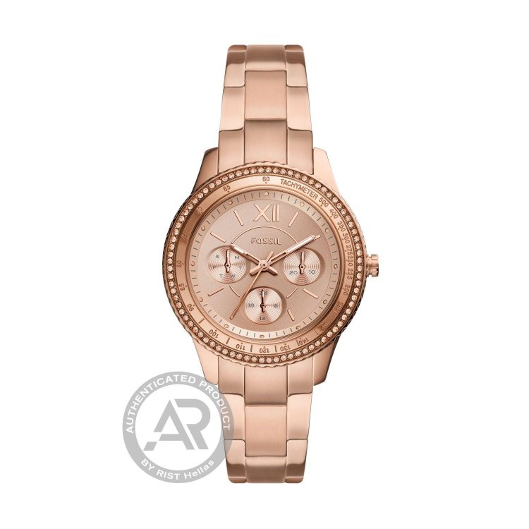 FOSSIL Stella Multifunction Rose Gold Stainless Steel Bracelet