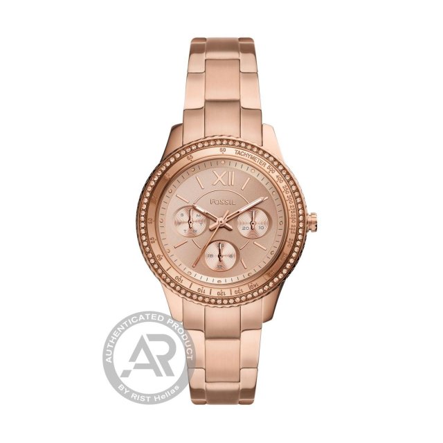 FOSSIL Stella Multifunction Rose Gold Stainless Steel Bracelet