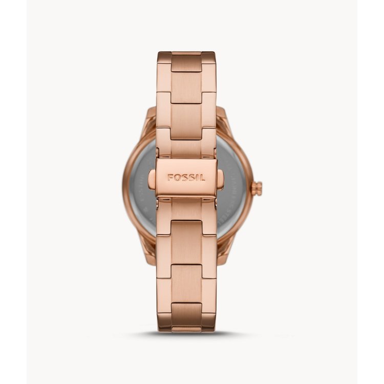 FOSSIL Stella Multifunction Rose Gold Stainless Steel Bracelet