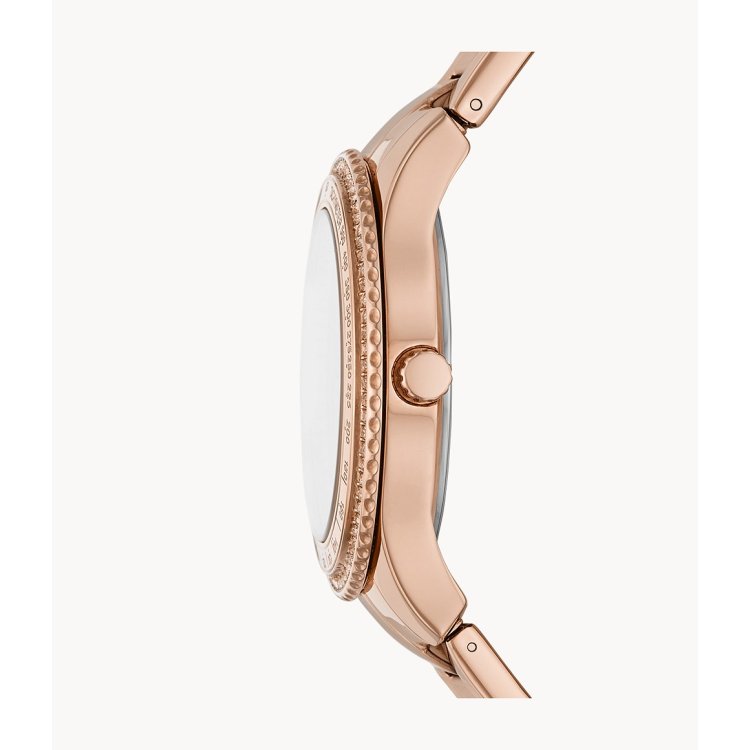 FOSSIL Stella Multifunction Rose Gold Stainless Steel Bracelet