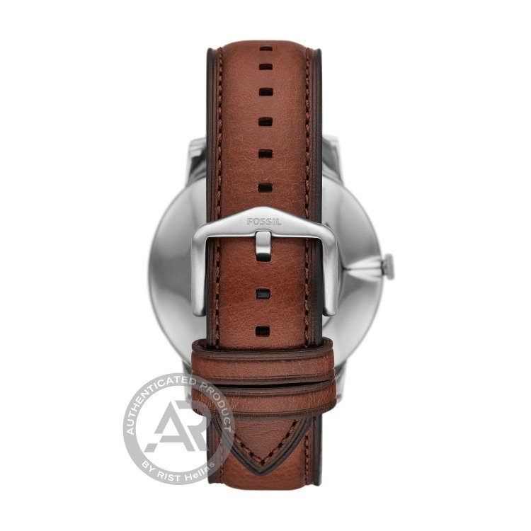 FOSSILThe Minimalist Green Dial Brown Leather Strap