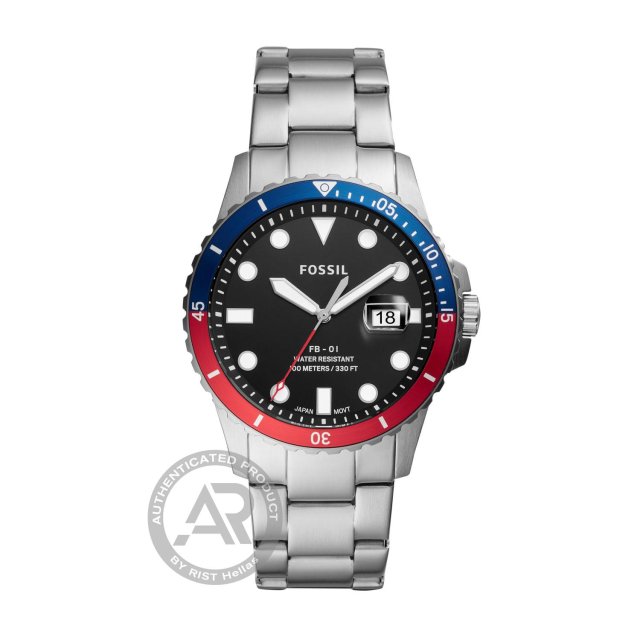 FOSSIL FB-01 Date Stainless Steel Bracelet