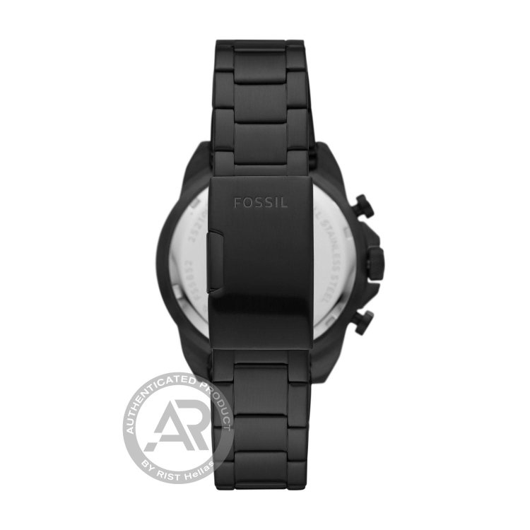 FOSSIL Bronson Chrono Black Stainless Steel Bracelet