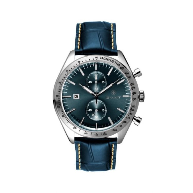 GANT Northampton Chronograph Blue Leather