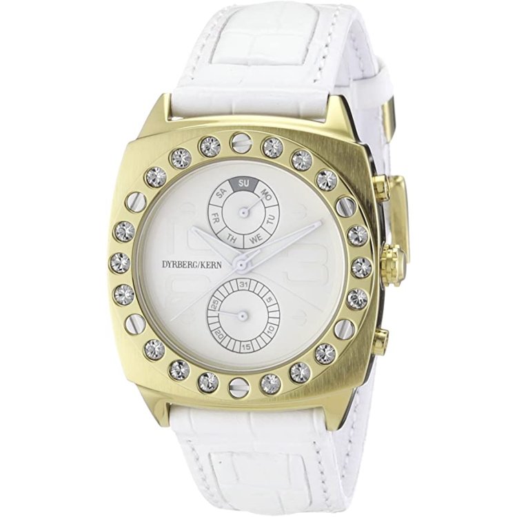 DYRBERG KERN Diva White Leather Strap