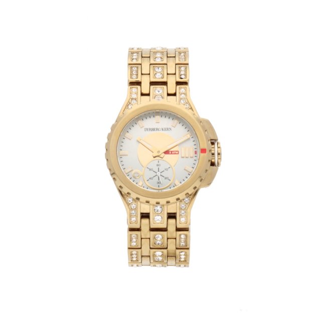 DYRBERG KERN DIAMANDIA Crystals Gold Stainless Steel Bracelet