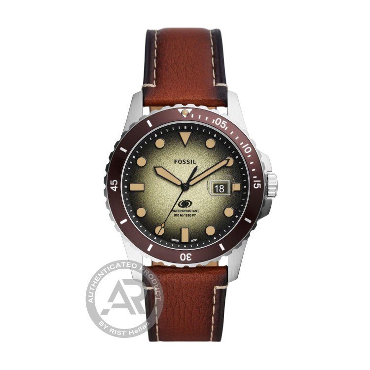 FOSSIL Fossil Blue Brown Eco Leather Strap