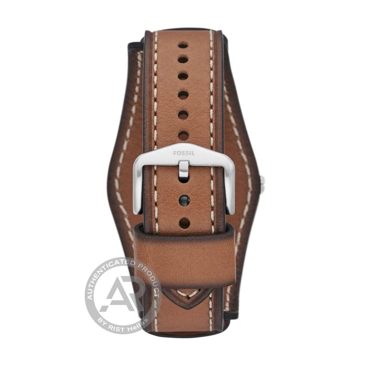 FOSSIL Machine Brown Eco Leather Strap