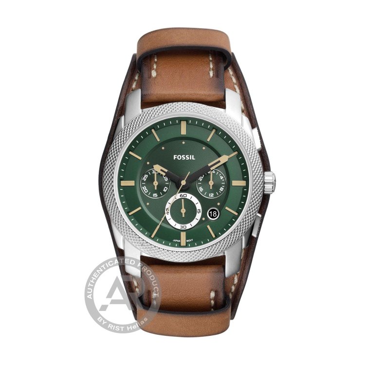 FOSSIL Machine Brown Eco Leather Strap