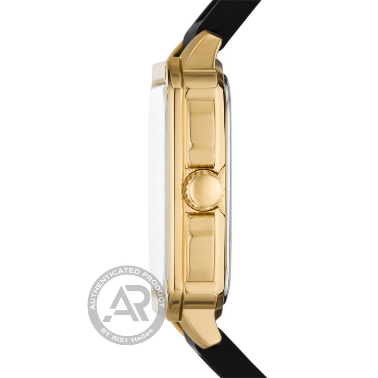 FOSSIL Inscription Black Silicone Strap