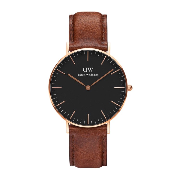 DANIEL WELLINGTON Classic St Mawes Artic Brown Leather