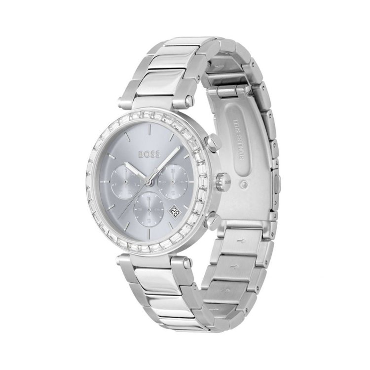 BOSS Ladies Crystals Stainless Steel Bracelet