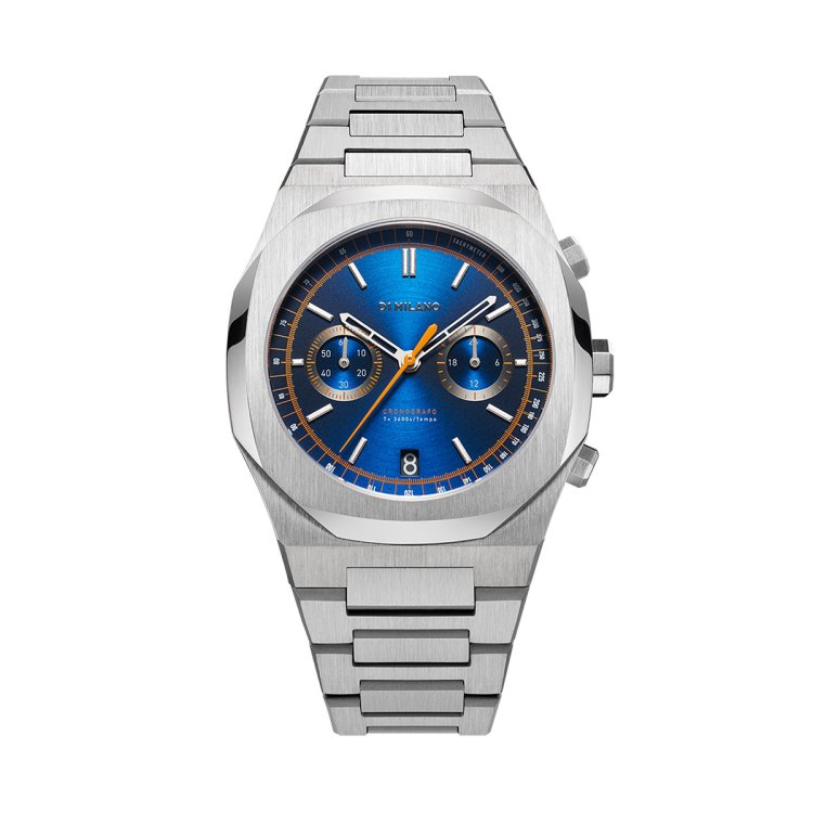 D1 MILANO CHRONOGRAPH ROYAL BLUE Stainless Steel Bracelet