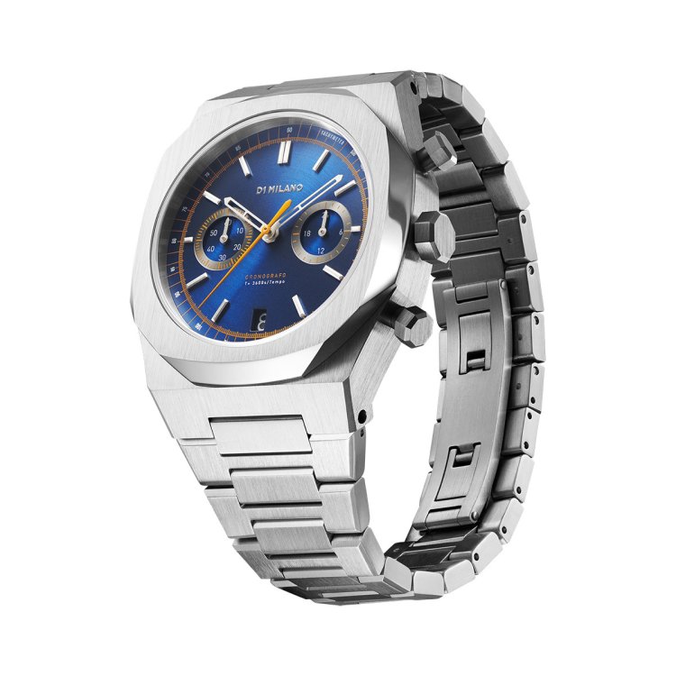 D1 MILANO CHRONOGRAPH ROYAL BLUE Stainless Steel Bracelet