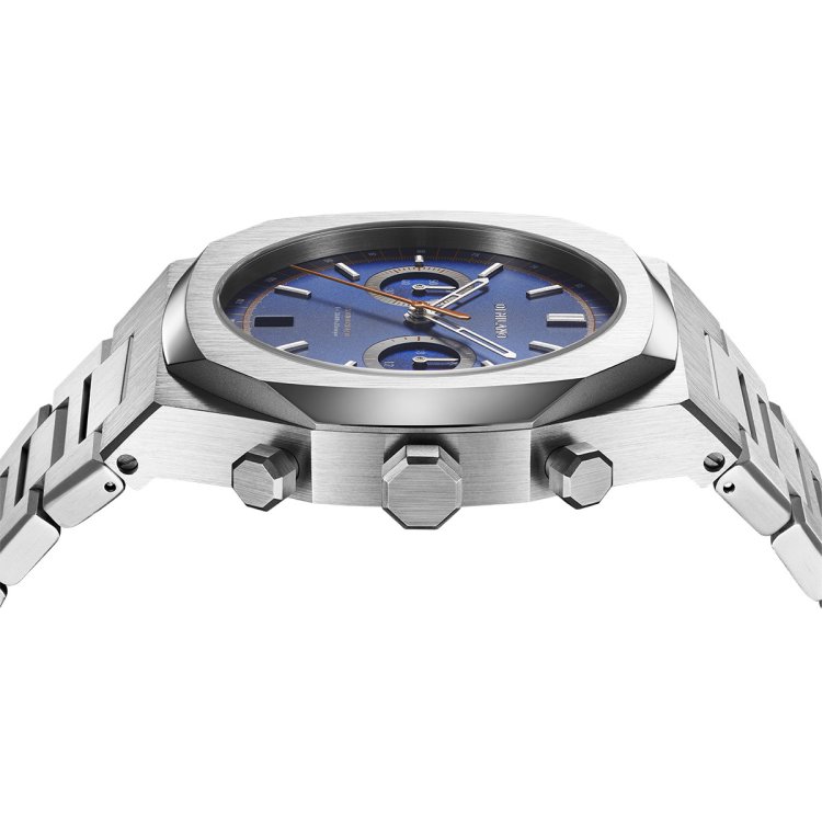 D1 MILANO CHRONOGRAPH ROYAL BLUE Stainless Steel Bracelet