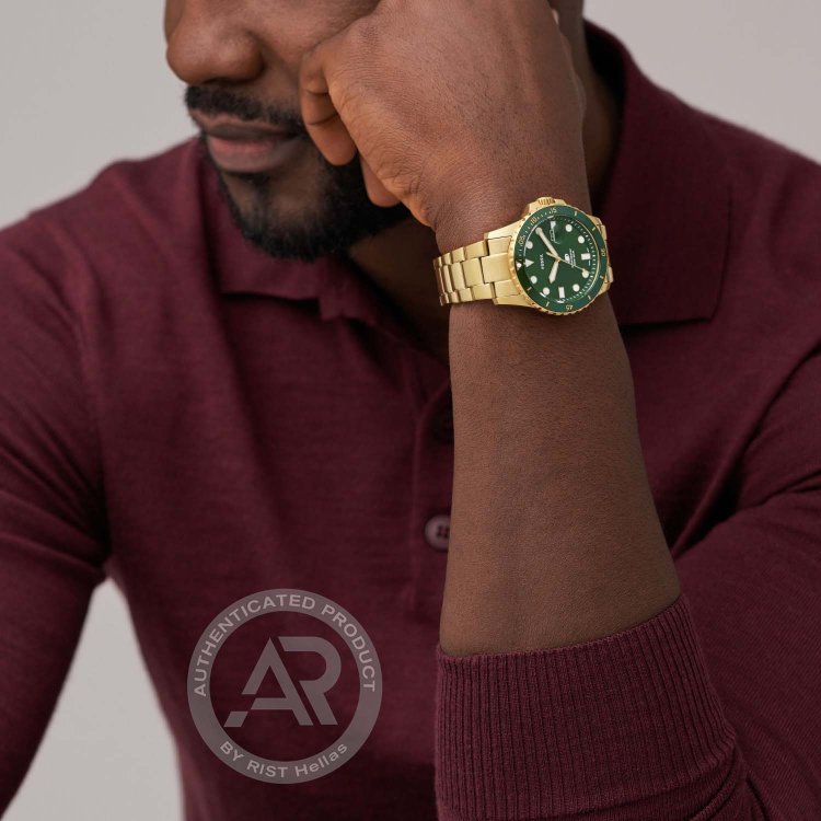 FOSSIL Fossil Blue Gold Stainless Steel Bracelet