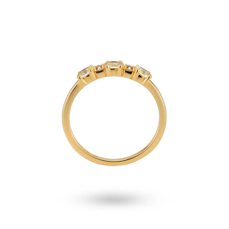 24KAE Ring with Colored Stones