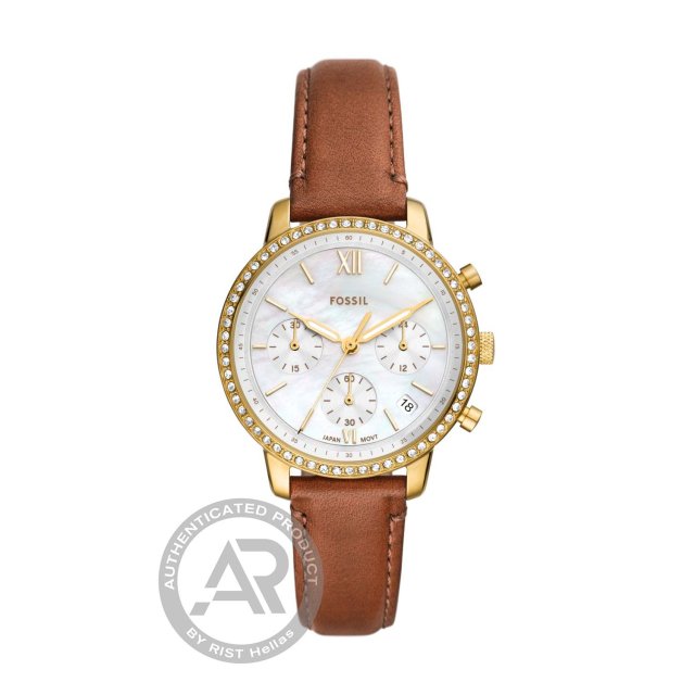 FOSSIL Neutra Chronograph Brown Leather Strap